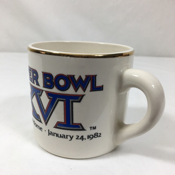 Super Bowl XVI mug 1982 Pontiac silverdome - Picture 2 of 6